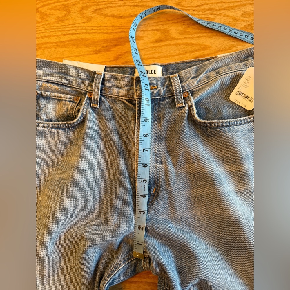NWT Agolde Leena Mid Rise Baby Flare Jean Stage Wash 29 - Picture 13 of 14